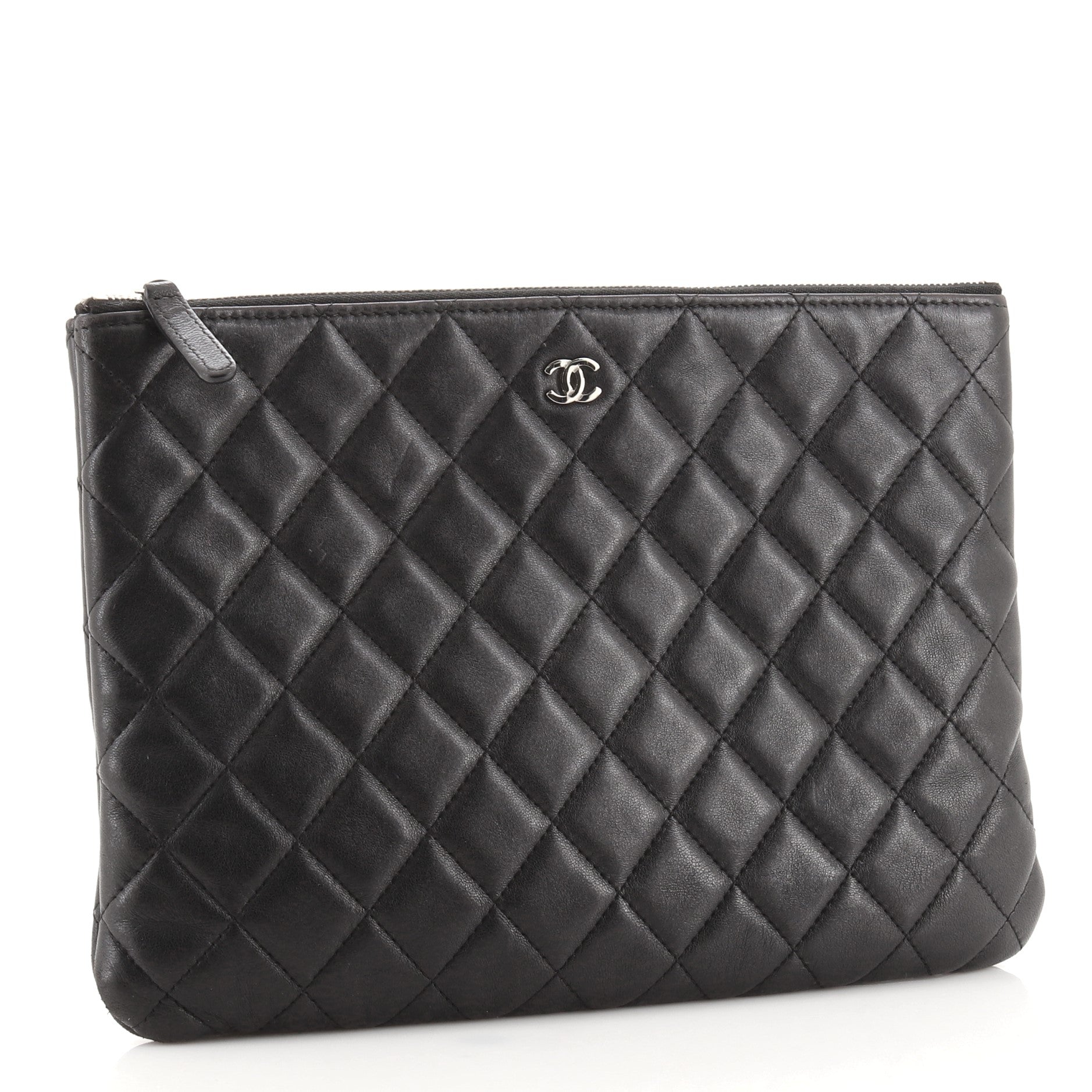 O Case Clutch Quilted Lambskin Medium