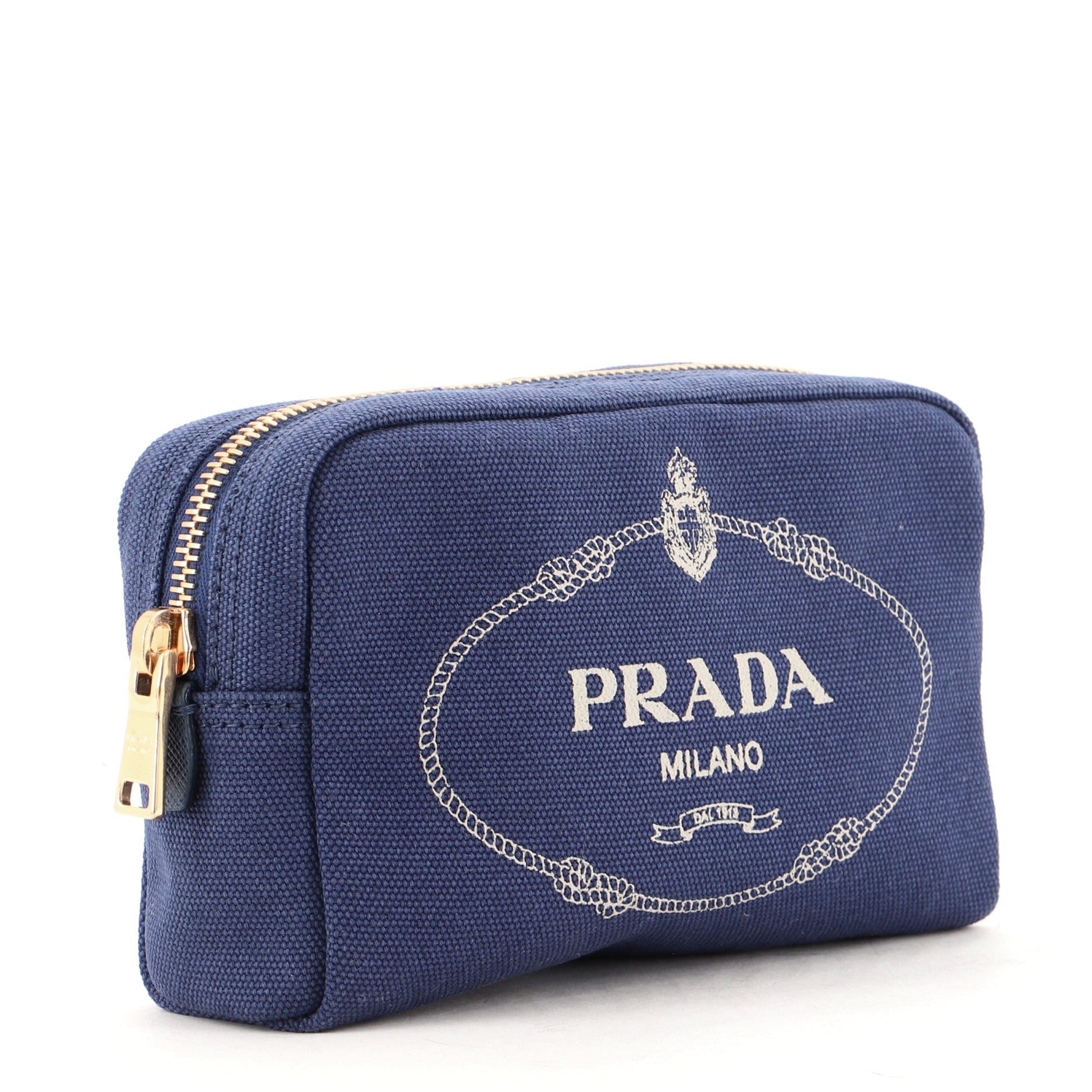 Logo Cosmetic Pouch Canvas Mini