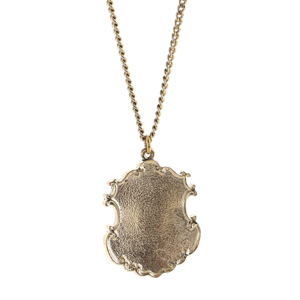 Paris-Dallas Sheriff Badge Logo Necklace Metal