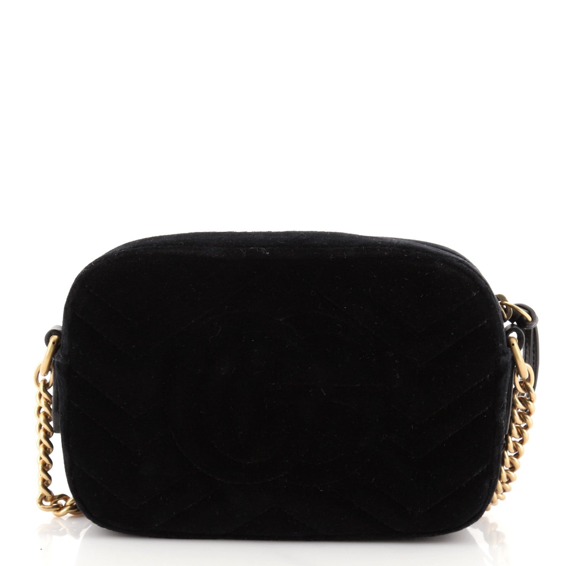 GG Marmont Shoulder Bag Crystal Embellished Matelasse Velvet Mini