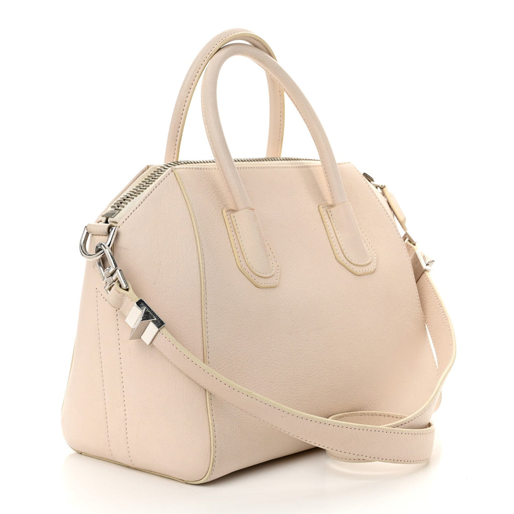 Sugar Goatskin Small Antigona Off White