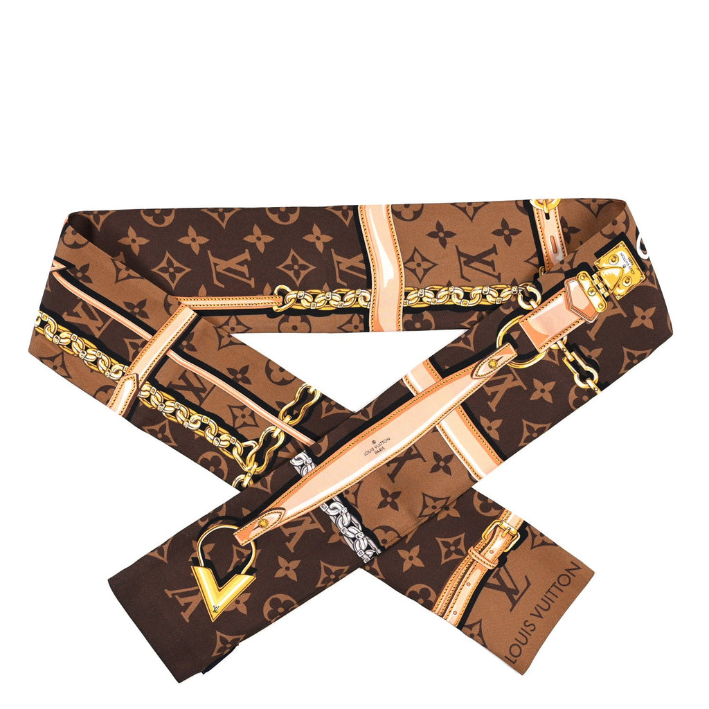 Silk Monogram Confidential Bandeau Brown