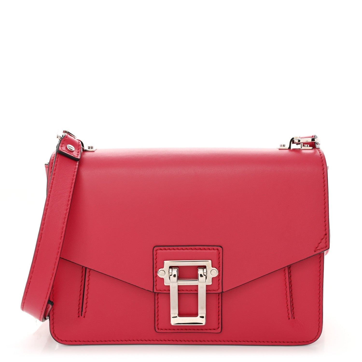 Smooth Calfskin Hava Crossbody Magenta