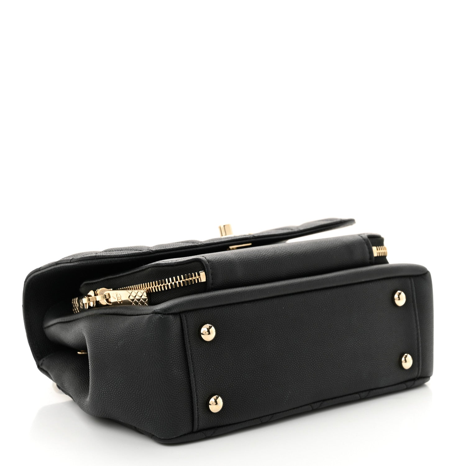 Caviar Quilted Medium Business Affinity Flap Black