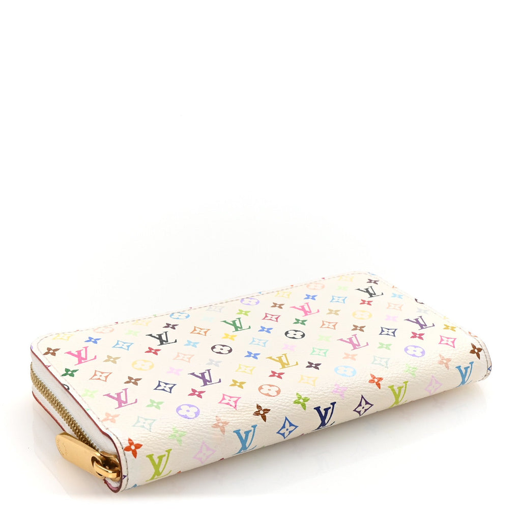 Monogram Multicolor Zippy Wallet White Litchi