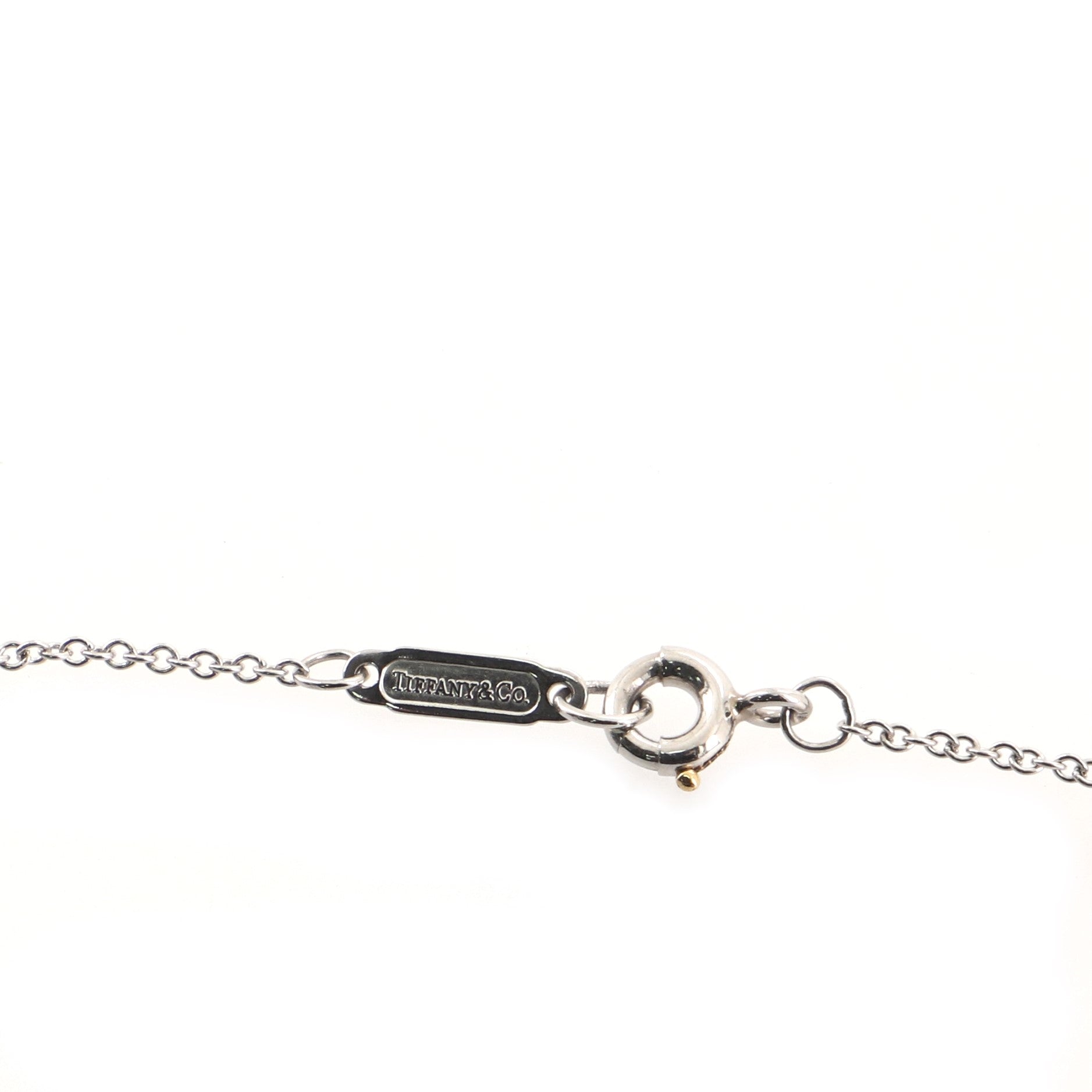 Solitaire diamond pendant Necklace Platinum and DIamond .17CT