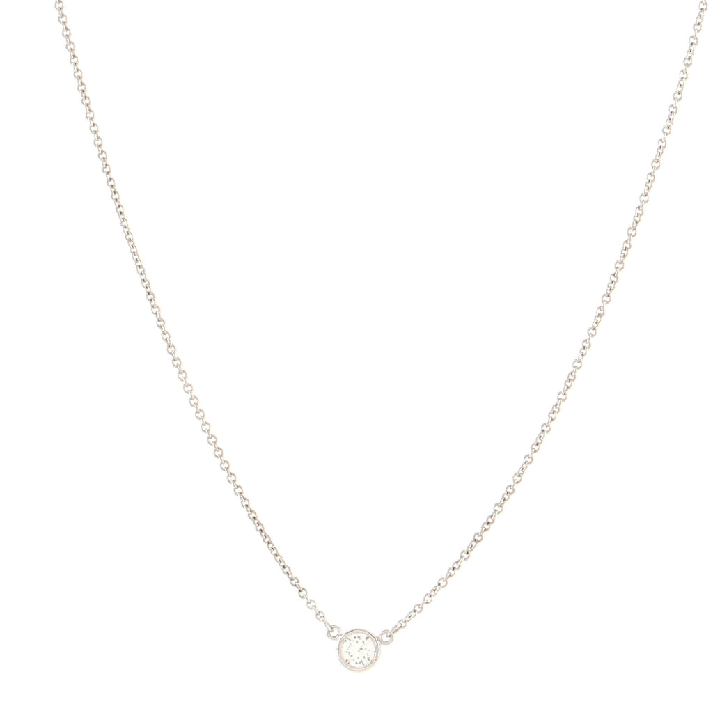 Elsa Peretti Diamonds By The Yard Pendant Necklace Platinum with Diamond .17CT