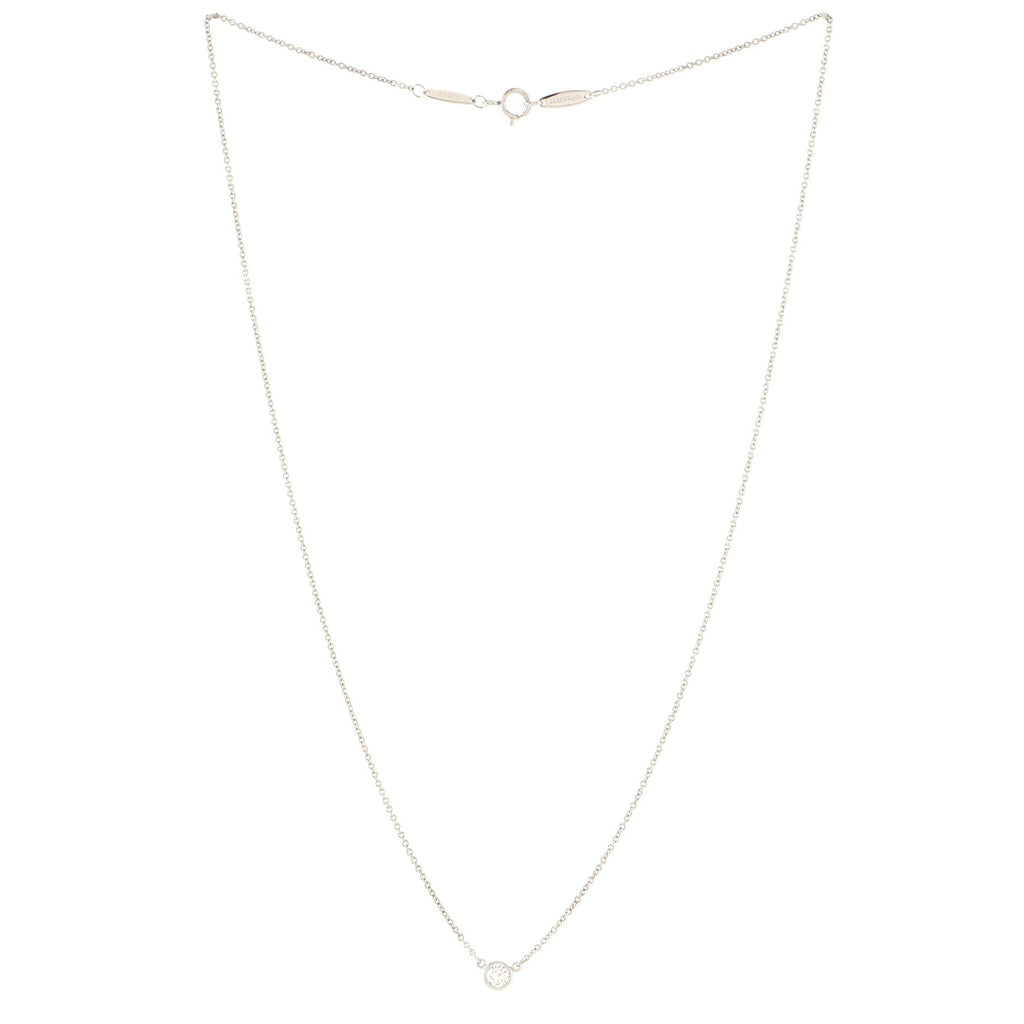 Elsa Peretti Diamonds By The Yard Pendant Necklace Platinum with Diamond .17CT