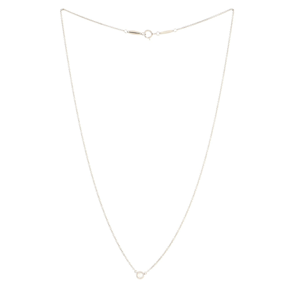 Elsa Peretti Diamonds By The Yard Pendant Necklace Platinum with Diamond .17CT