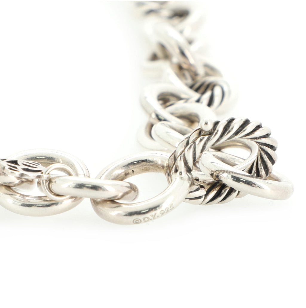 Chain Link Necklace Sterling Silver Medium