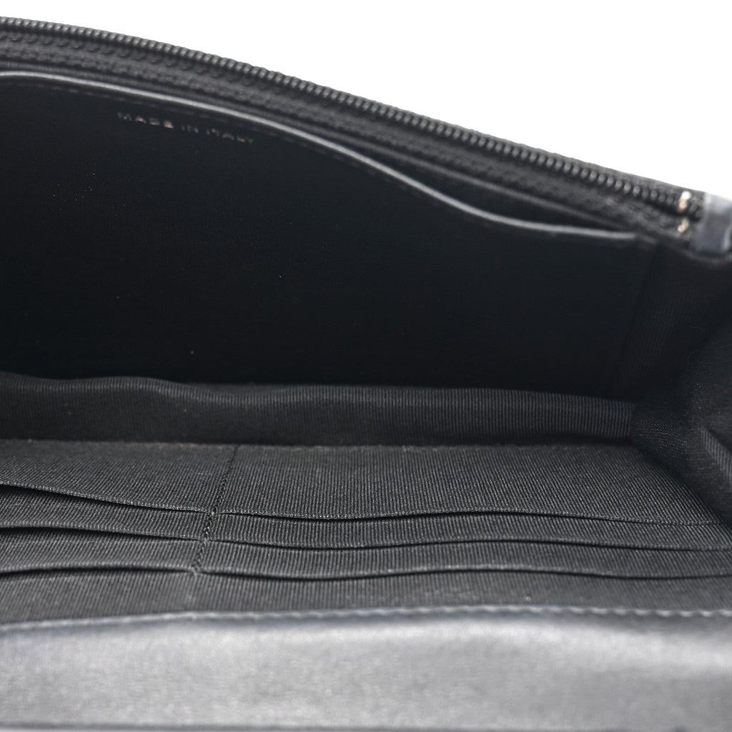 Aged Calfskin Chevron Quilted Reissue Wallet On Chain WOC So Black
