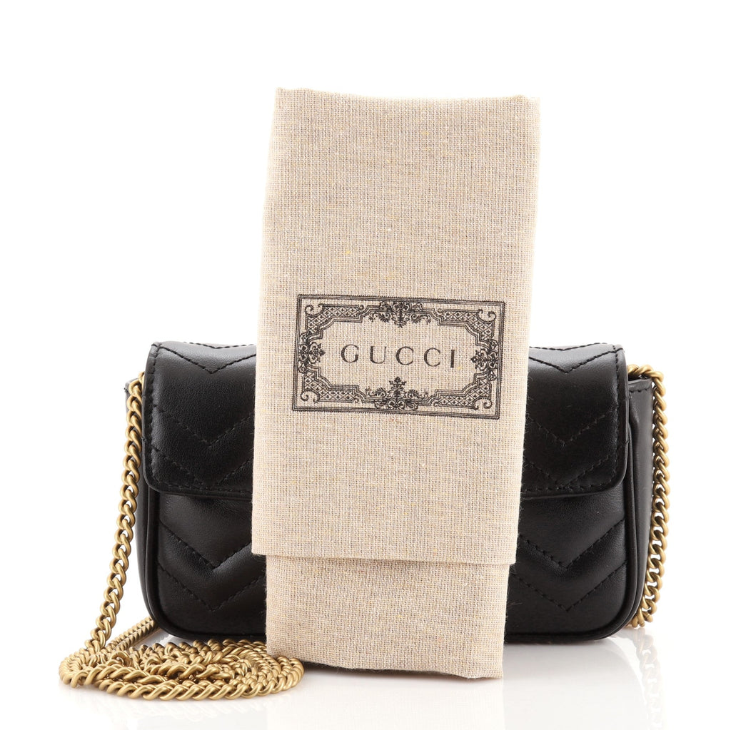 GG Marmont Flap Bag Matelasse Leather Super Mini