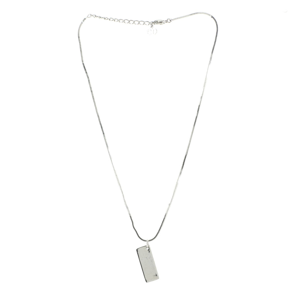 Trotter Motif Necklace Engraved Metal with Enamel