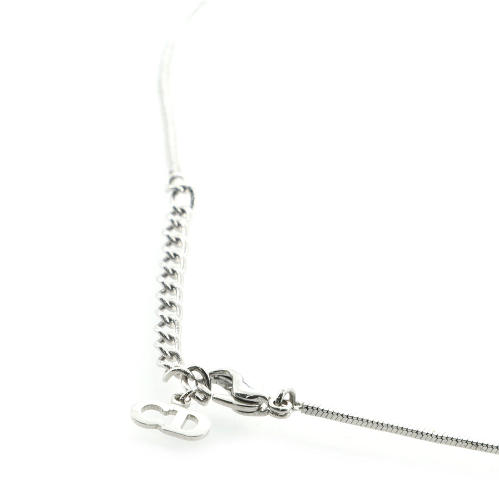 Trotter Motif Necklace Engraved Metal with Enamel