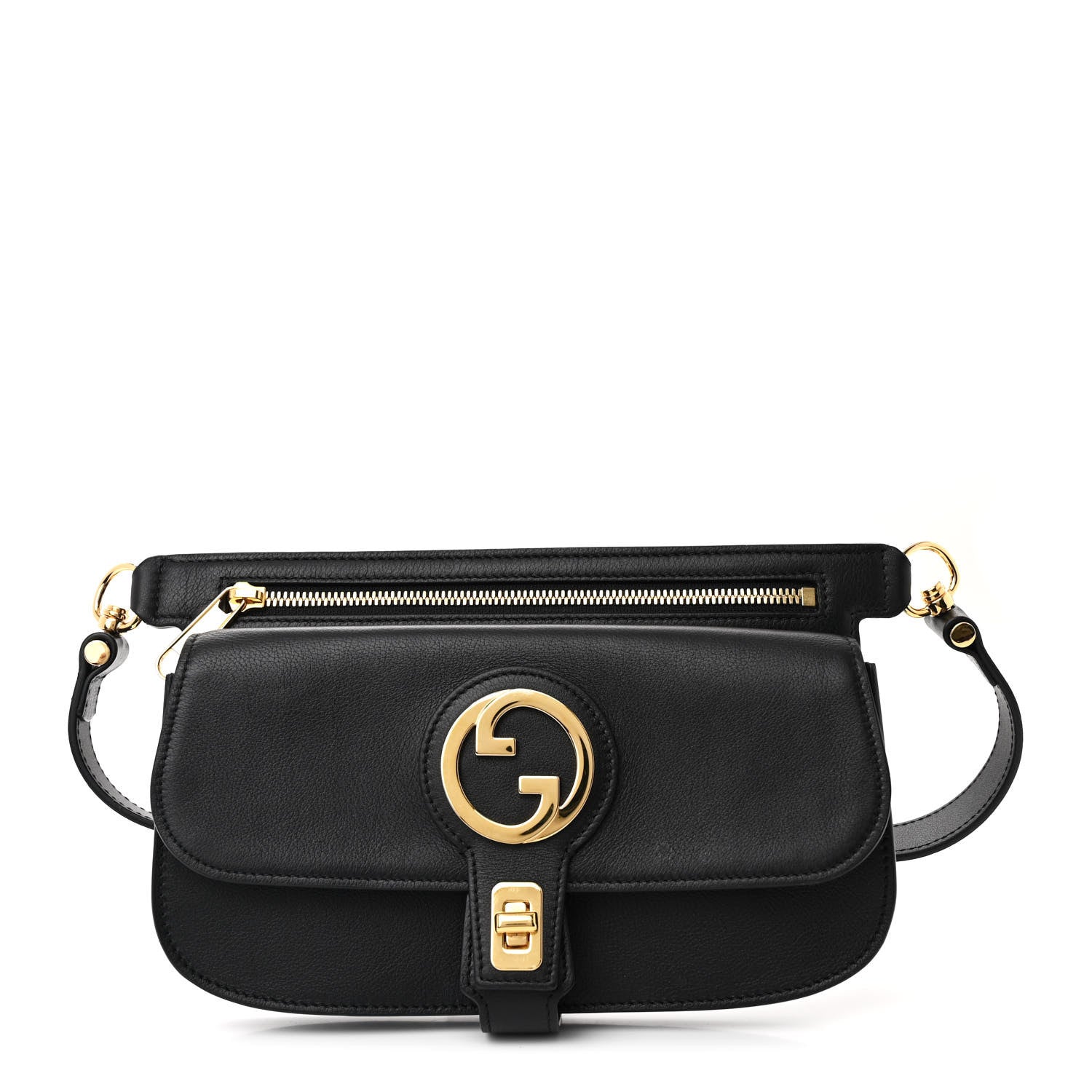 Calfskin GG Roxy Blondie Belt Bag Black