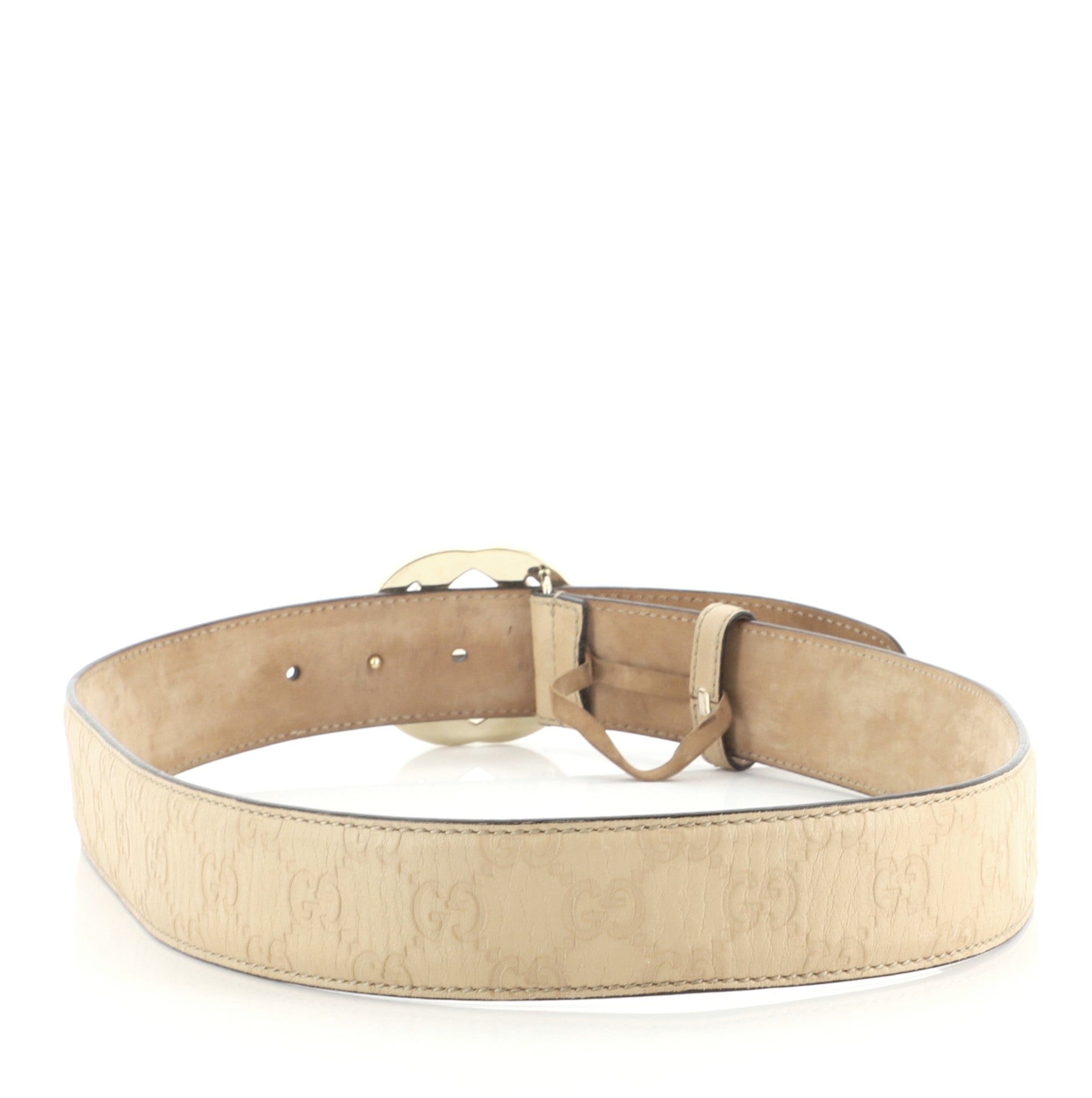 Interlocking G Belt Guccissima Leather Wide 90