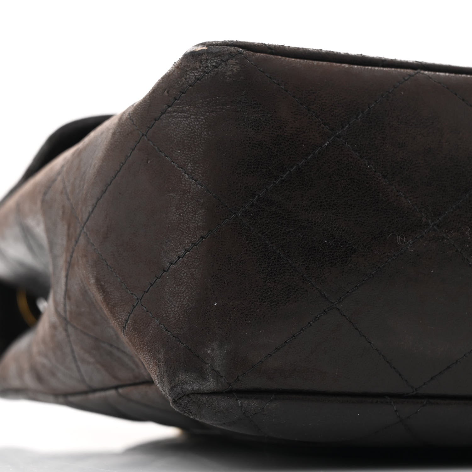 Lambskin Quilted XL Jumbo Single Flap Black