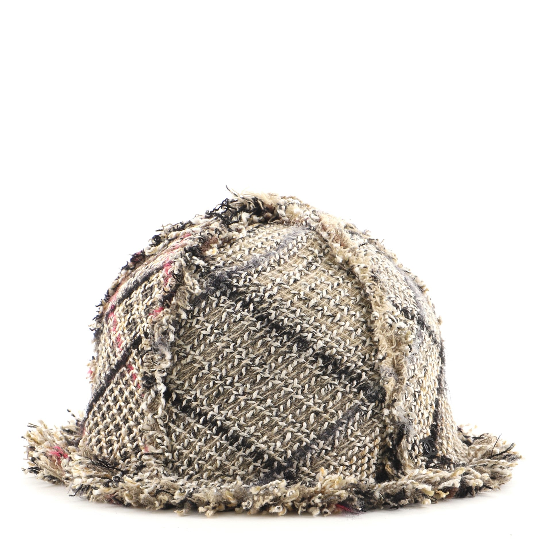 Fringe Tulip Hat Tweed XXL