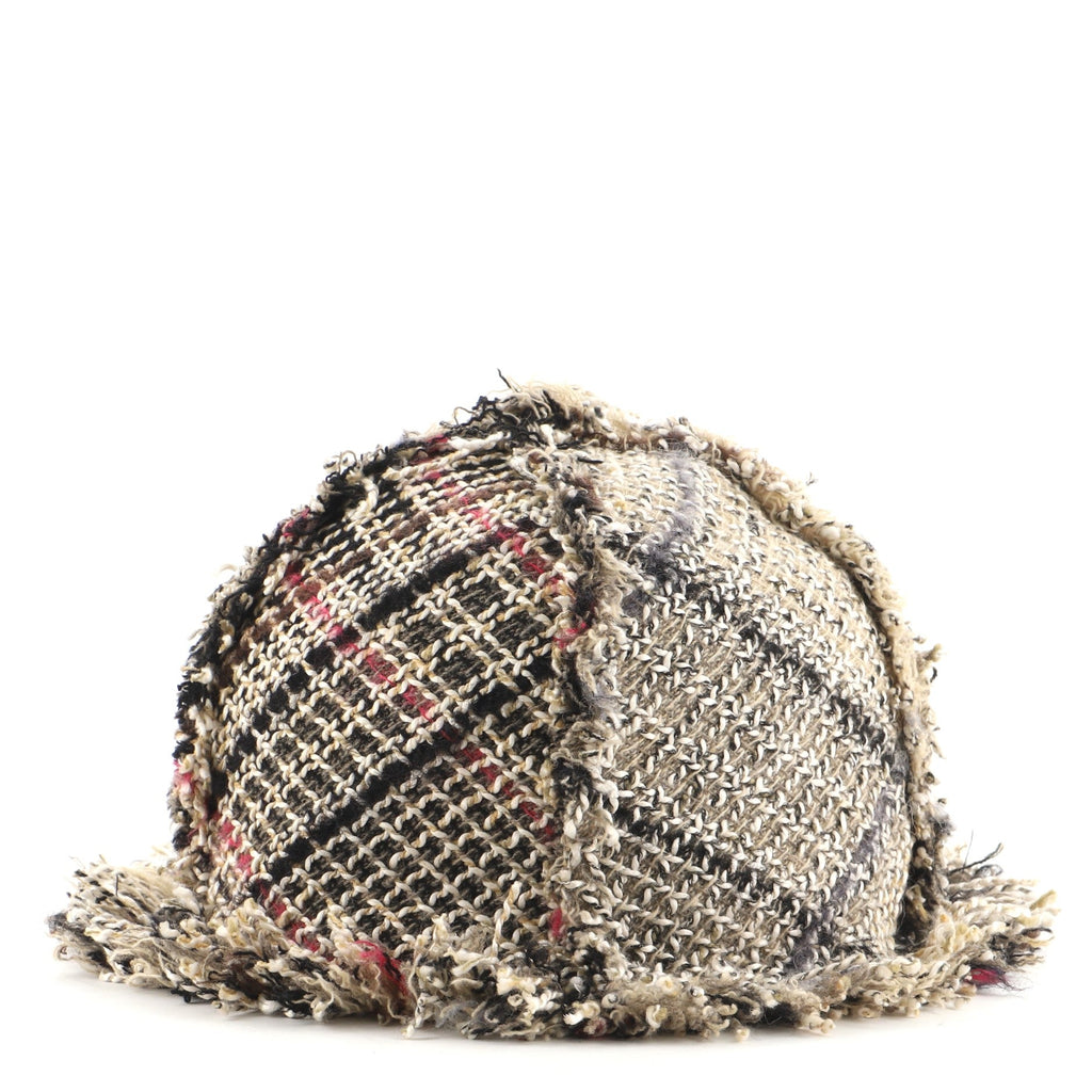 Fringe Tulip Hat Tweed XXL