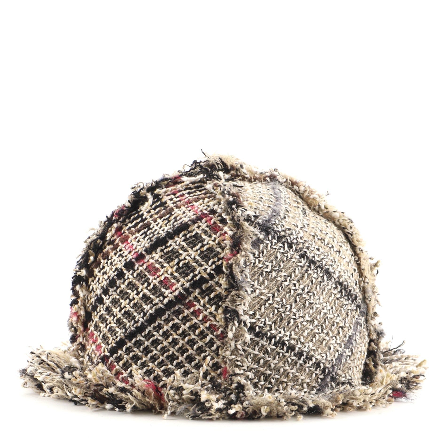 Fringe Tulip Hat Tweed XXL