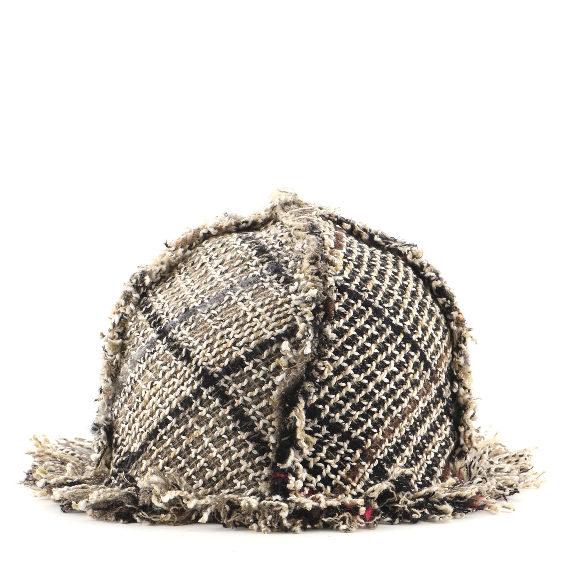 Fringe Tulip Hat Tweed XXL