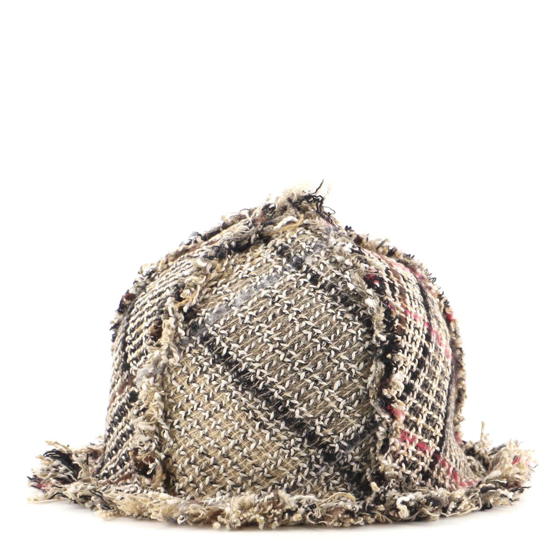 Fringe Tulip Hat Tweed XXL
