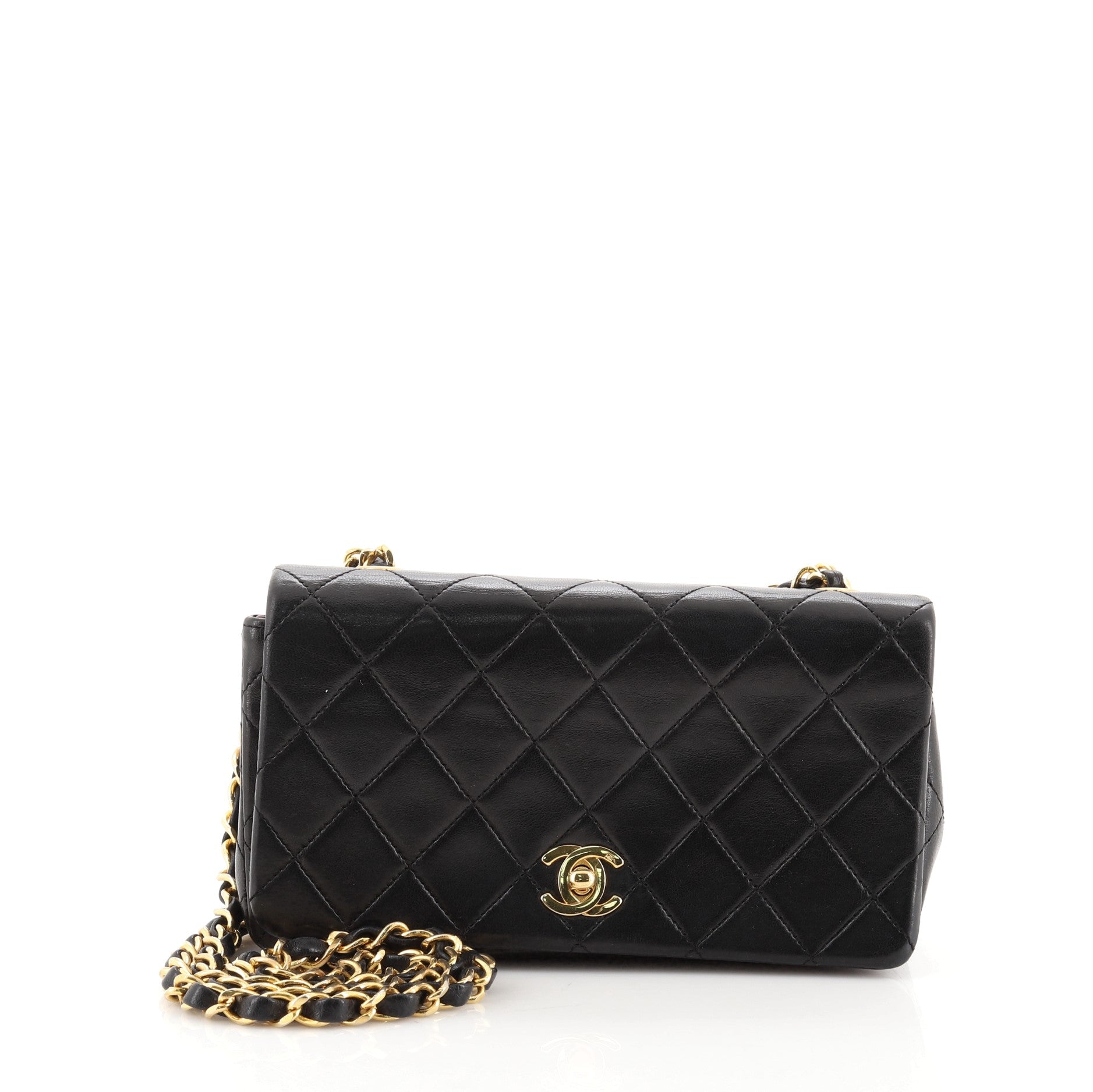 Vintage Full Flap Bag Quilted Lambskin Mini