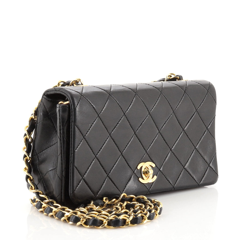 Vintage Full Flap Bag Quilted Lambskin Mini