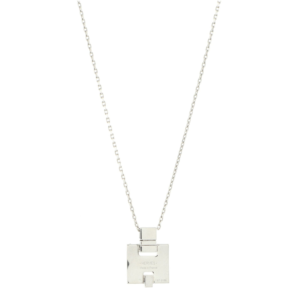 Irene Pendant Necklace Metal and Enamel