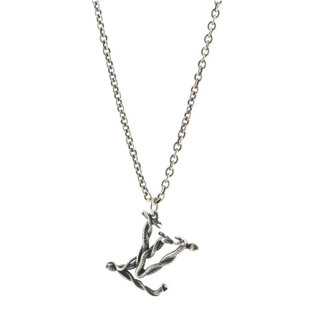 LV Snake Pendant Necklace Metal