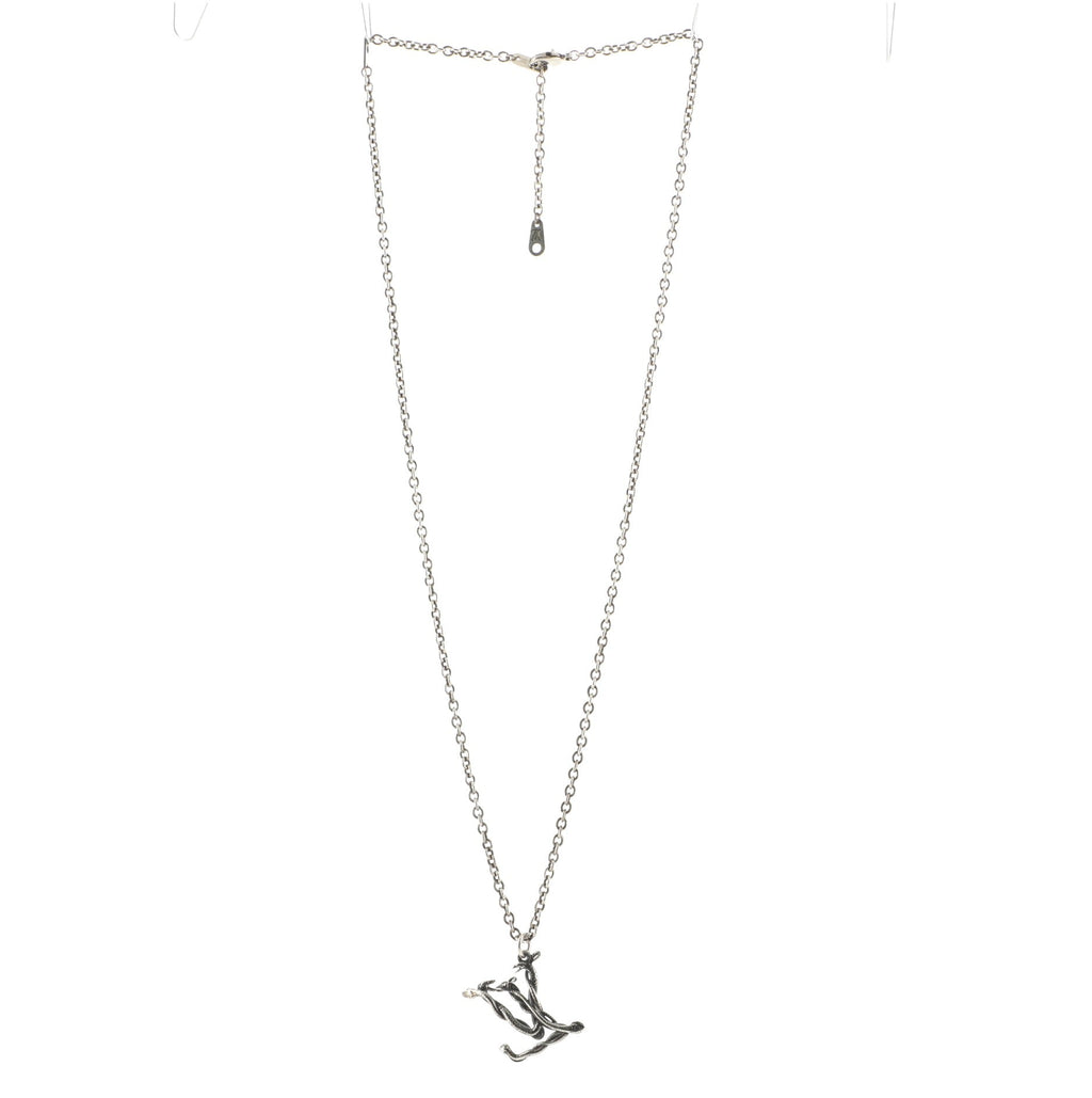 LV Snake Pendant Necklace Metal