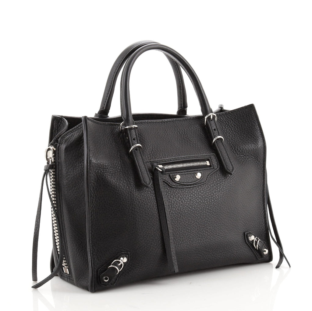 Papier A4 Zip Around Classic Studs Bag Leather Mini