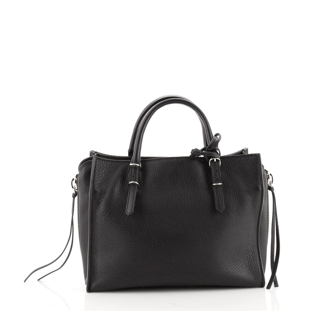 Papier A4 Zip Around Classic Studs Bag Leather Mini