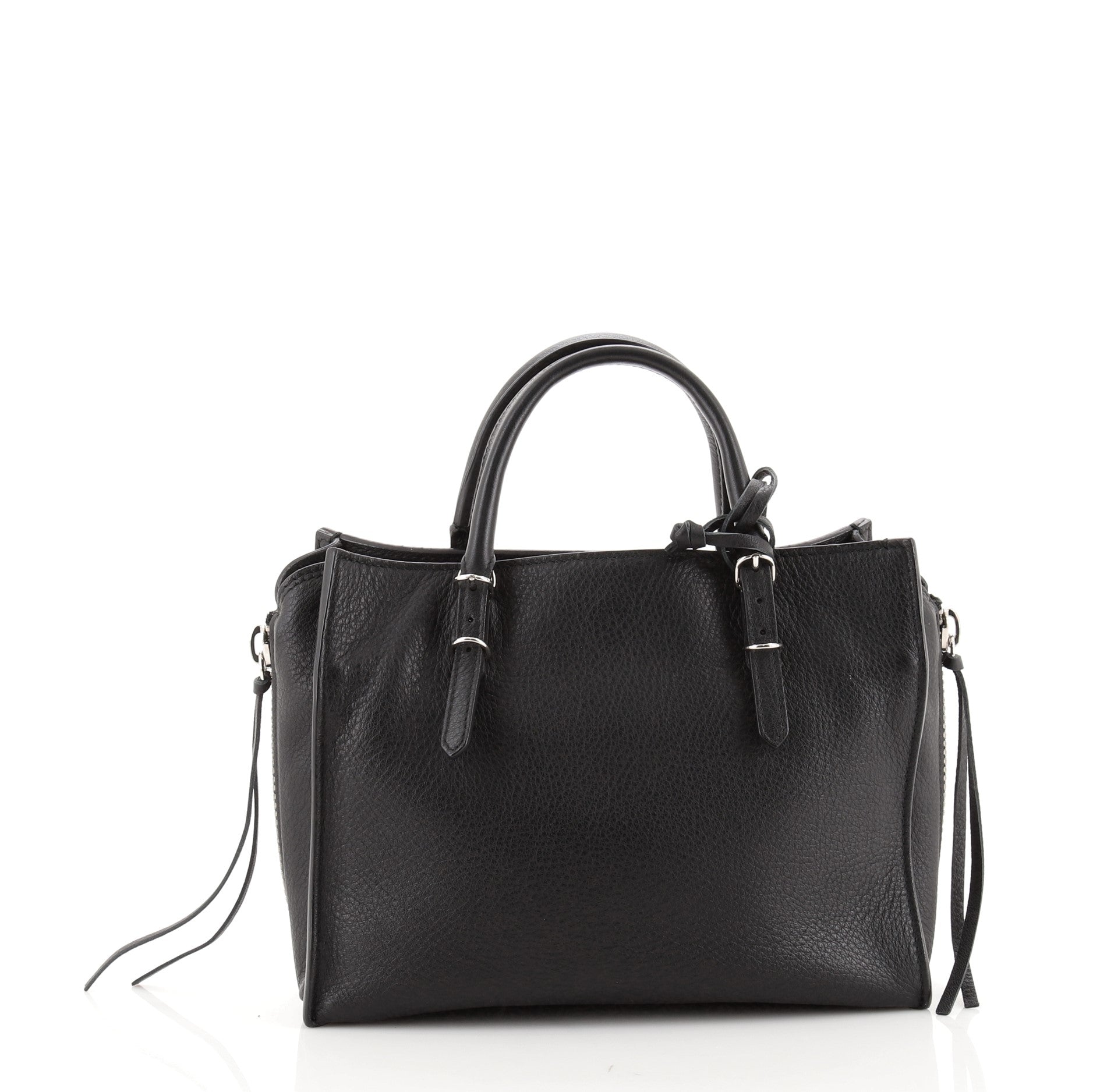 Papier A4 Zip Around Classic Studs Bag Leather Mini