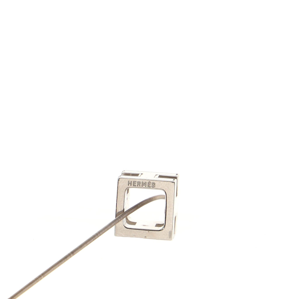Cage d'H Pendant Necklace Metal with Enamel