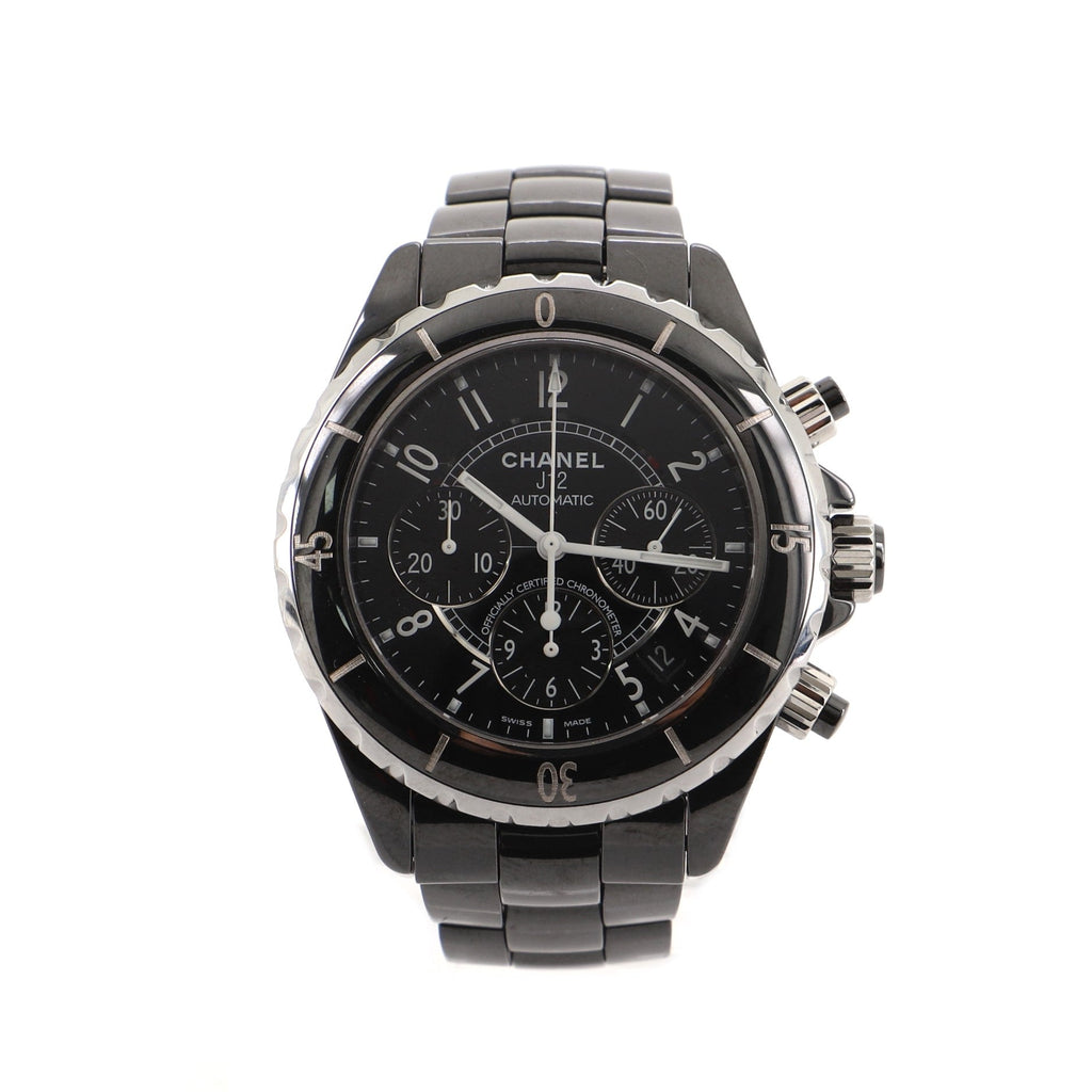 J12 Chronograph Automatic Watch Ceramic and Steel 41