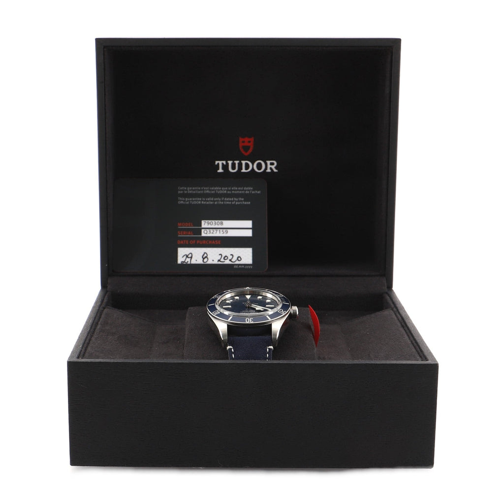 Heritage Black Bay Fifty-Eight Automatic Watch Stainless Steel and Leather 39