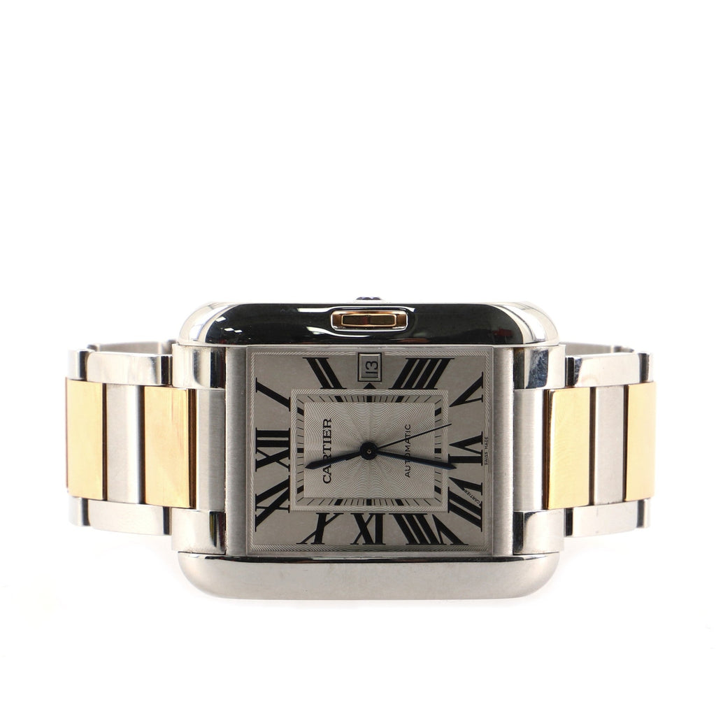 Tank Anglaise Automatic Watch Stainless Steel and Rose Gold 36