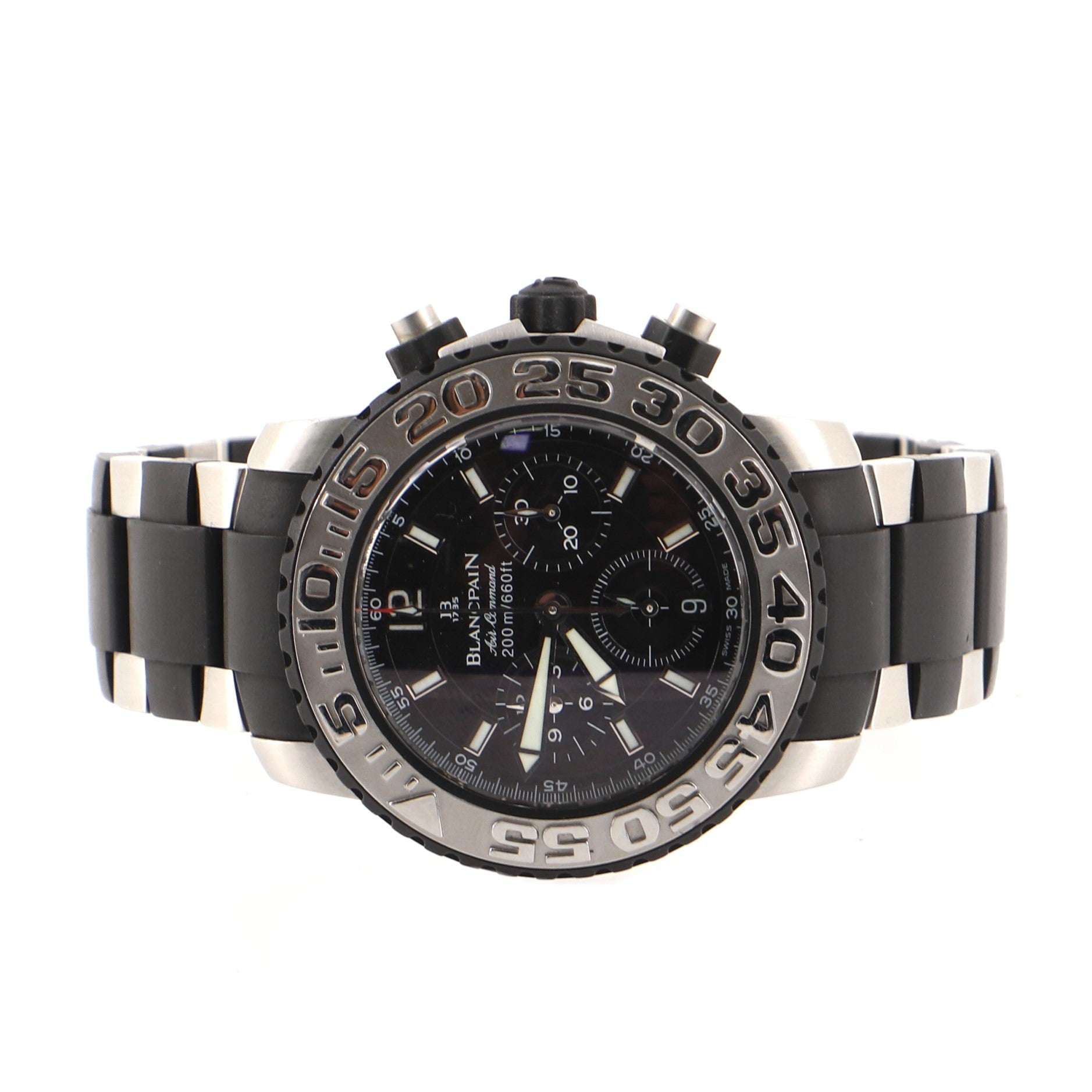 Air Command Flyback Chronograph Automatic Watch Stainless Steel and Rubber 40