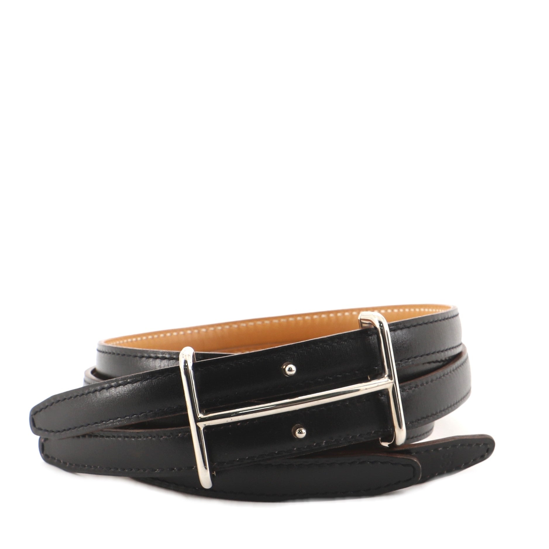 Double Strand Belt Leather Thin 68