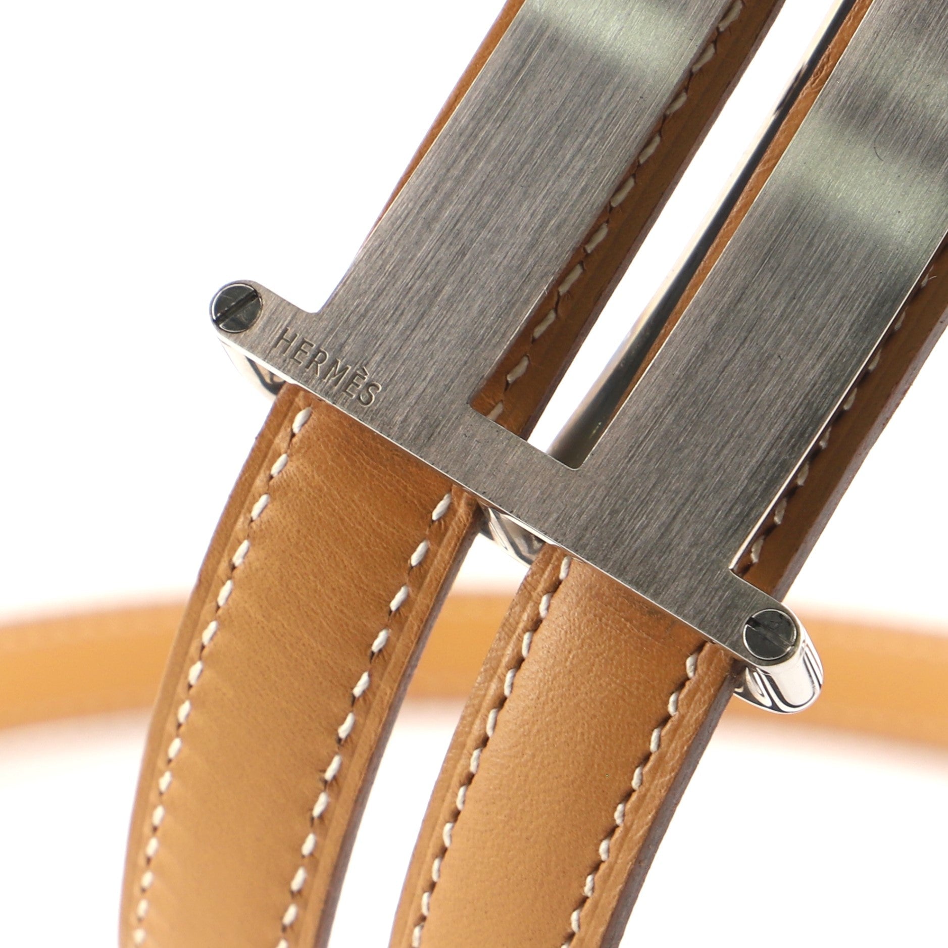 Double Strand Belt Leather Thin 68