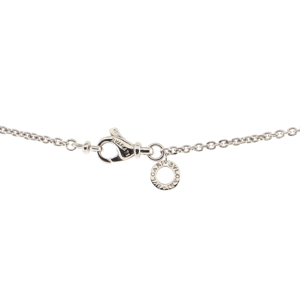 B.Zero1 Round Pendant Necklace 18K White Gold Small