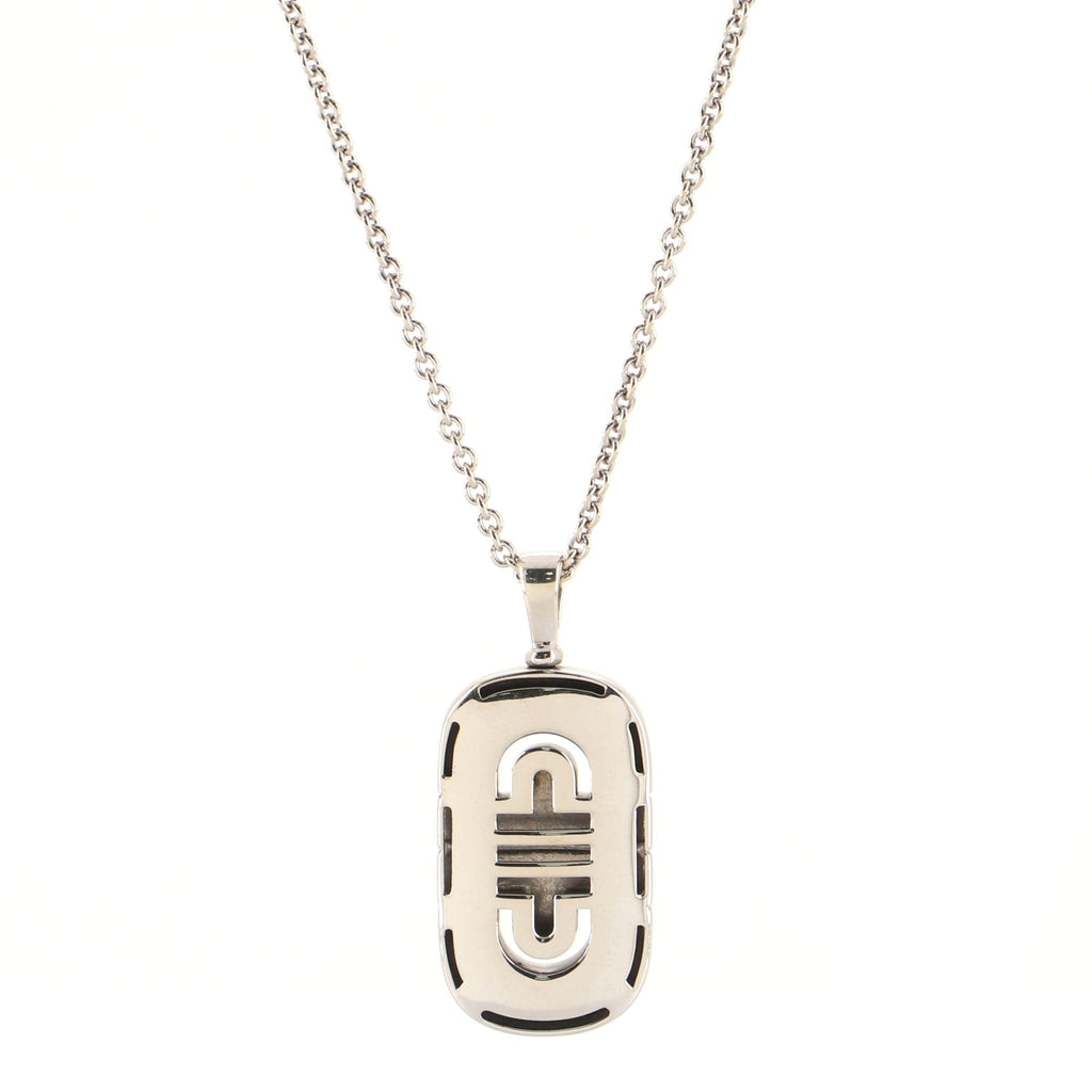 Parentesi Pendant Necklace 18K White Gold