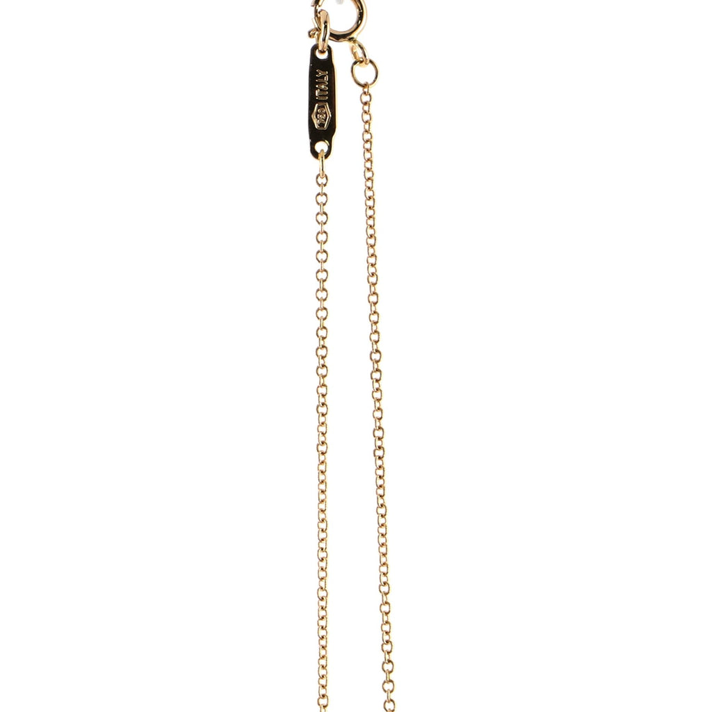 Garden Open Flower Pendant Necklace 18K Rose Gold and Diamond Medium