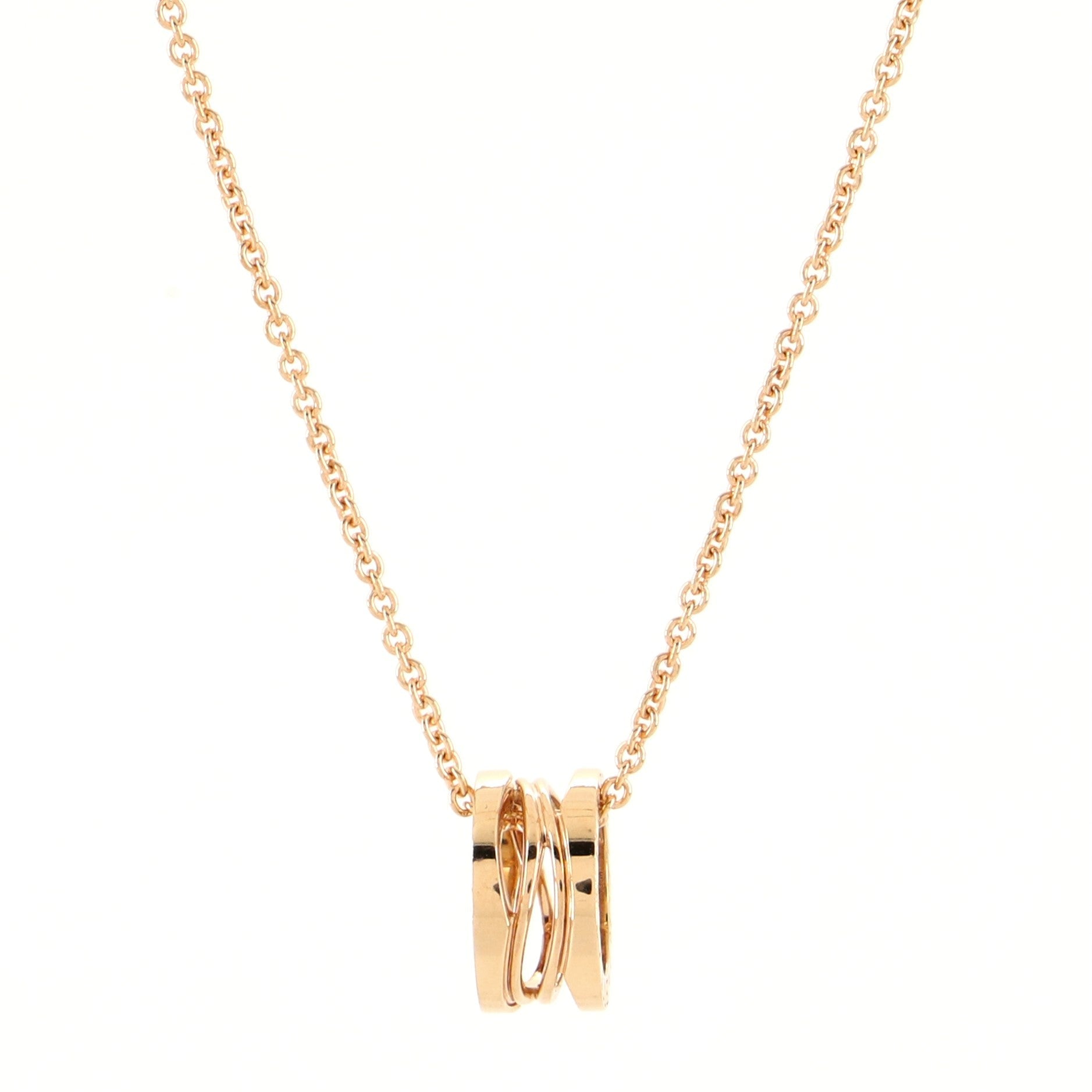 B.Zero1 Legend Pendant Necklace 18K Rose Gold
