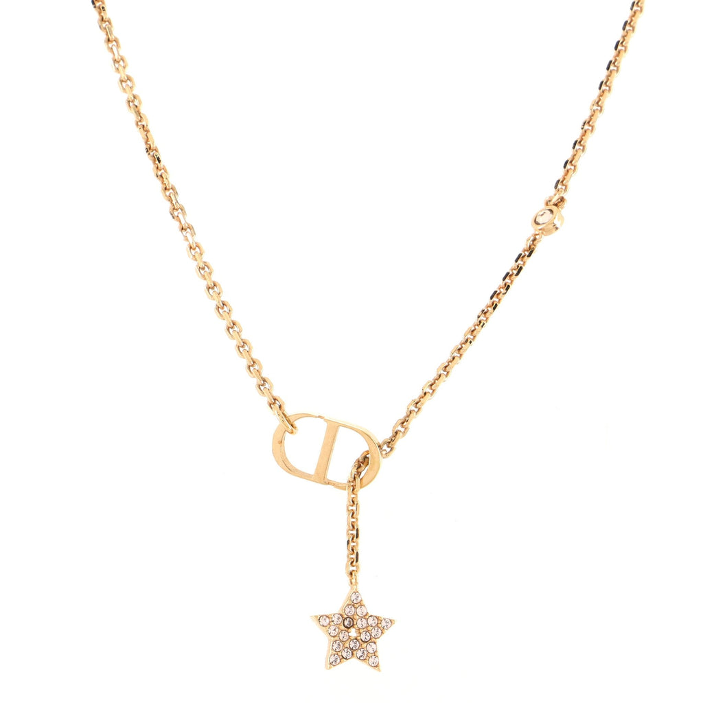 Petit CD Star Necklace Metal with Crystals