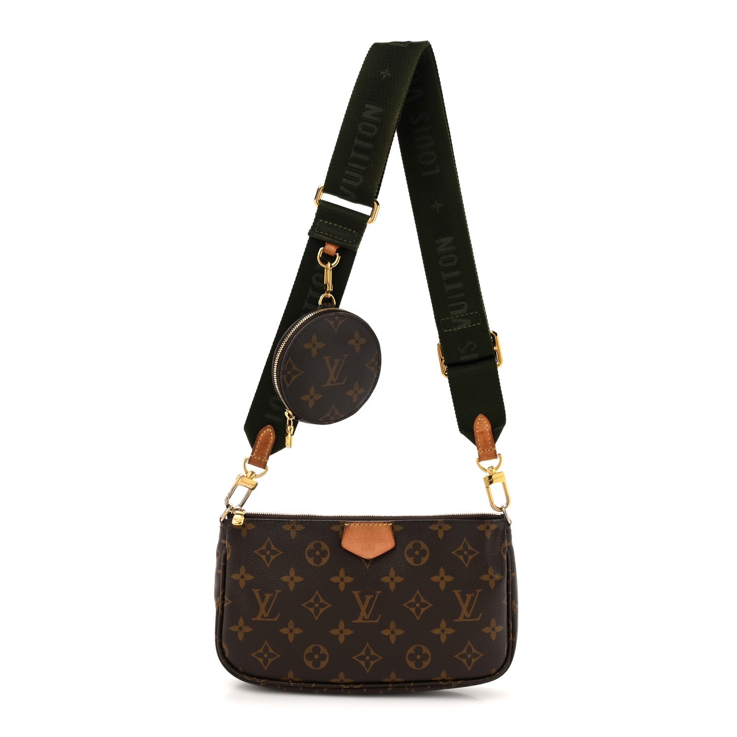 Monogram Multi Pochette Accessories Large Pochette Kaki