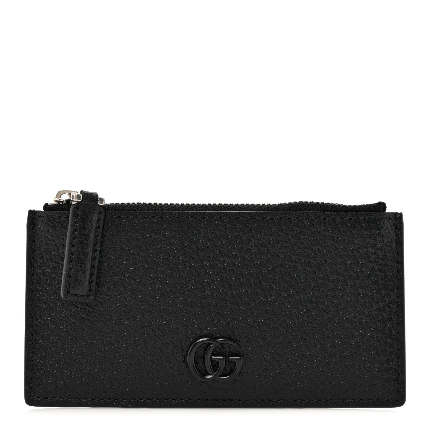 Dollar Calfskin GG Marmont Zip  Case Black