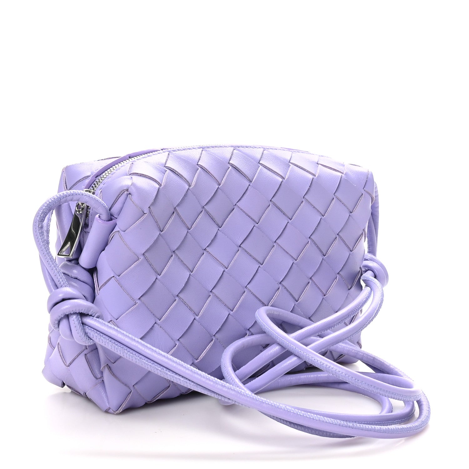 Nappa Intrecciato Mini Loop Camera Bag Wisteria