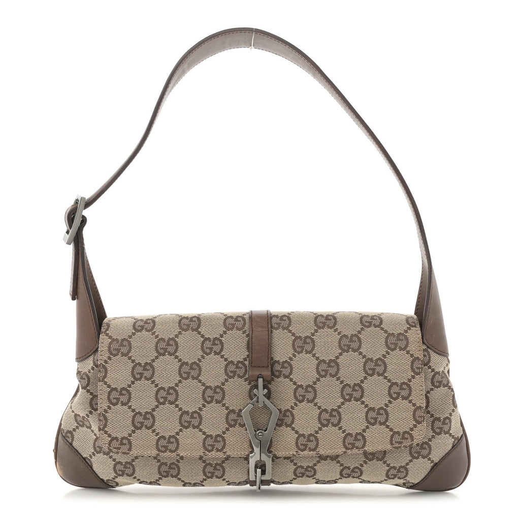 Monogram Jackie O Flap Bag Brown